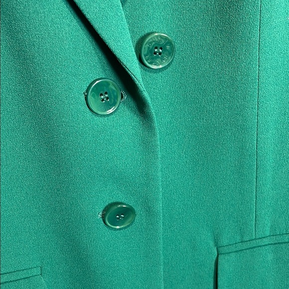 Sonia Rykiel Green Blazer with Notched Lapel - Picture 3 of 6